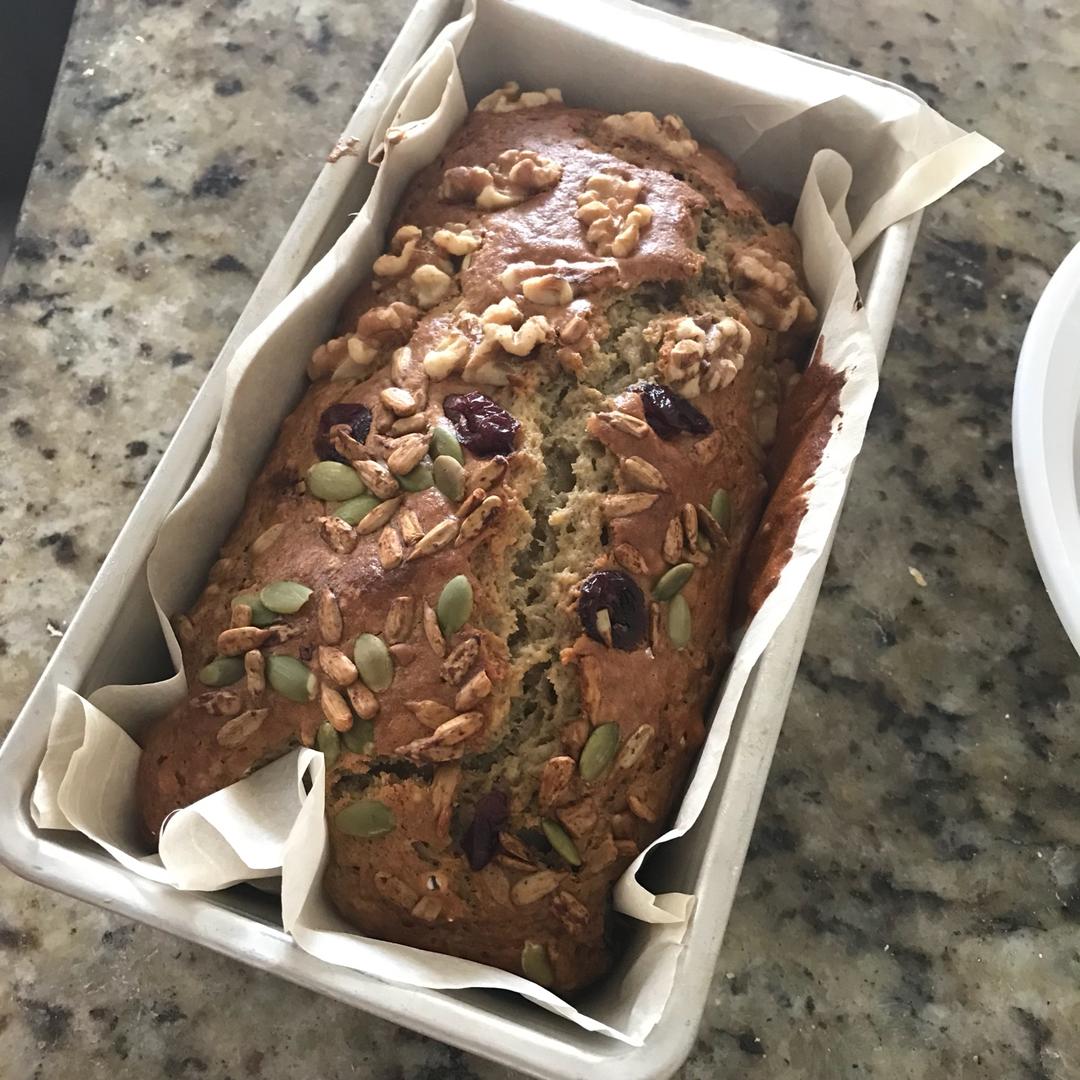 香蕉核桃蛋糕（低油少糖健康版）