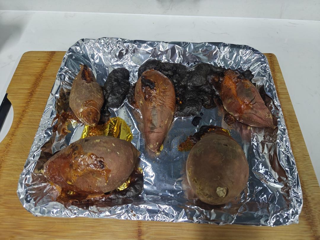 【糯唧唧的烤红薯】糖油四溢皮肉分离外糯里嫩吸溜着吃！