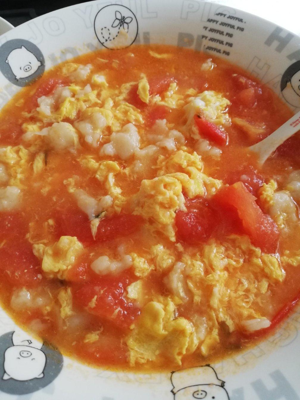 西红柿鸡蛋疙瘩汤