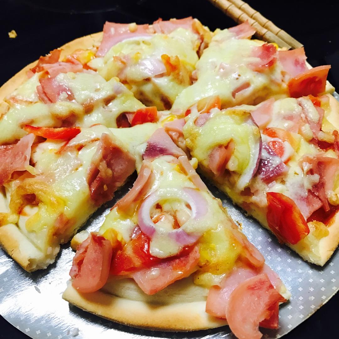 熙熙妈妈的做的培根火腿披萨