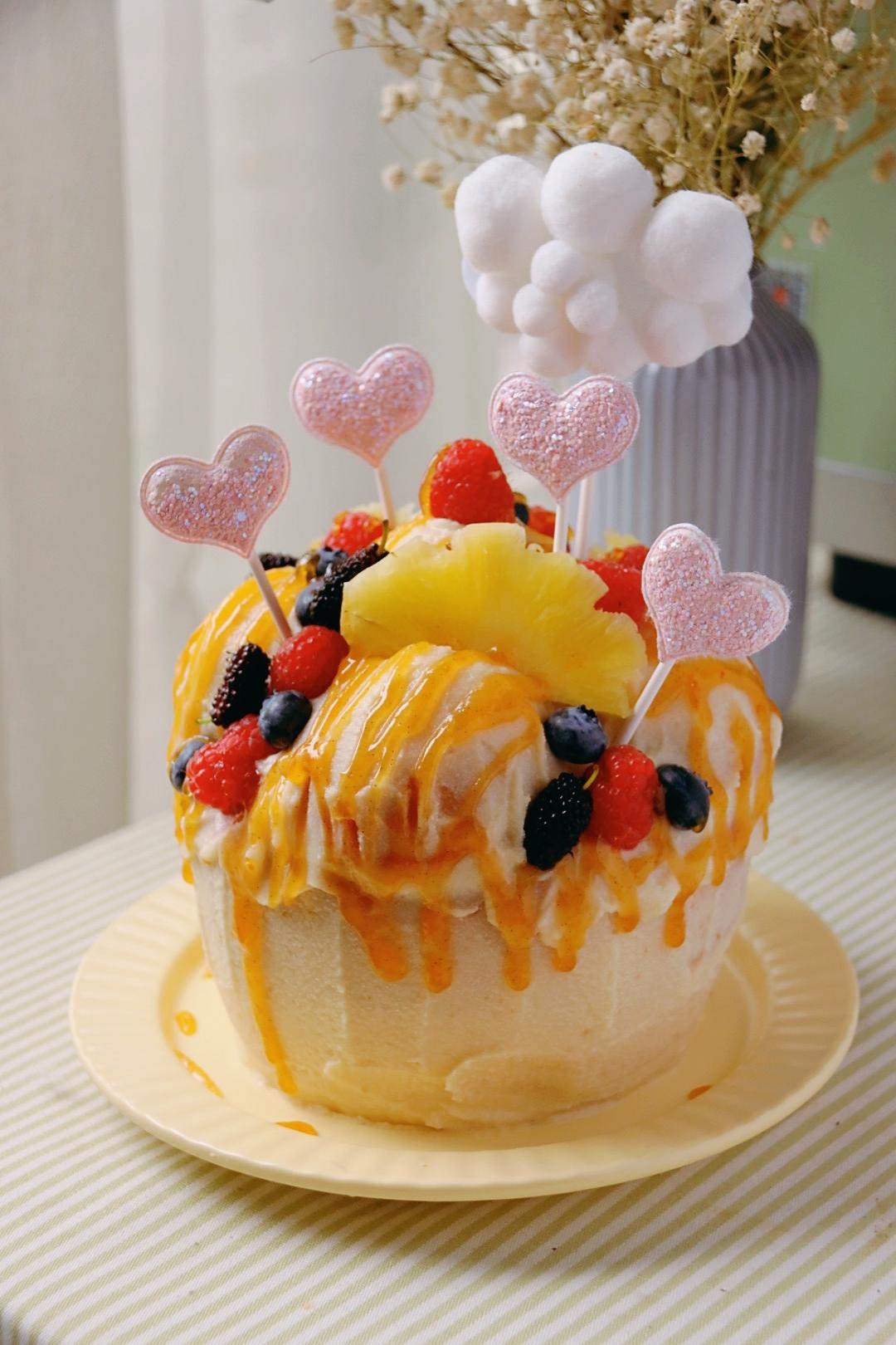 松软香甜的半圆海绵小蛋糕