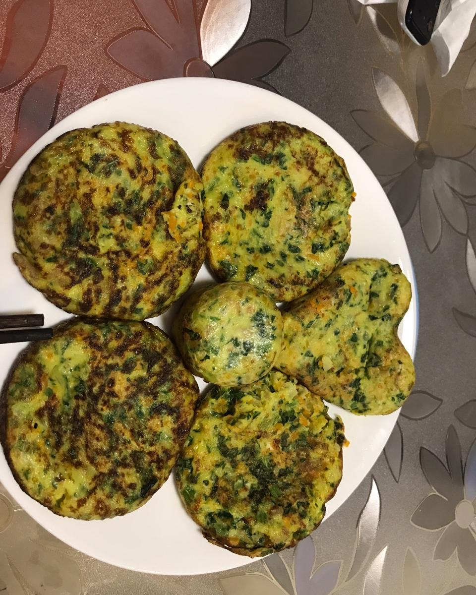 鸡胸肉兰花萝卜饼