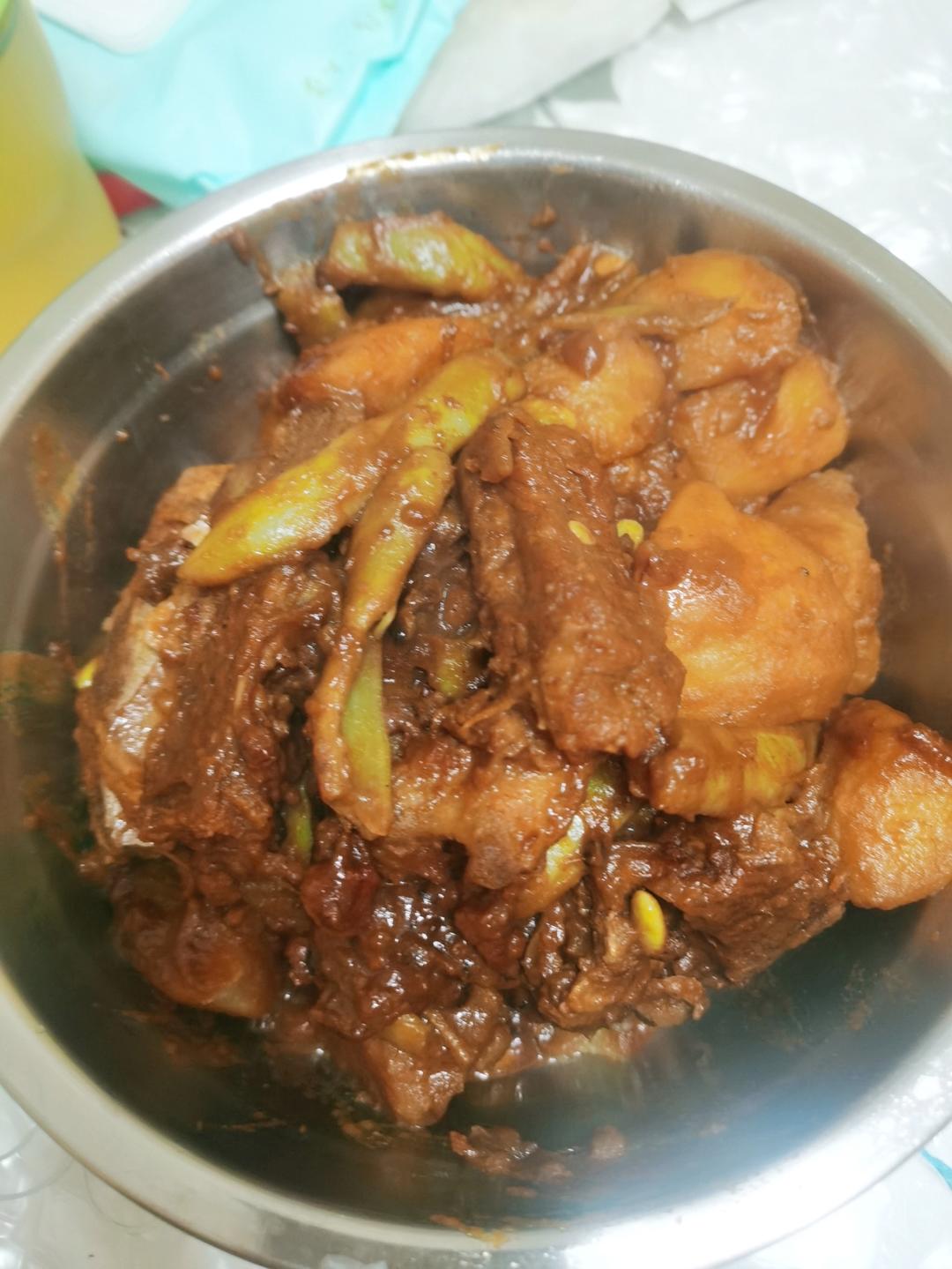 硬菜代表--排骨炖豆角土豆（豆角焖面胚子）
