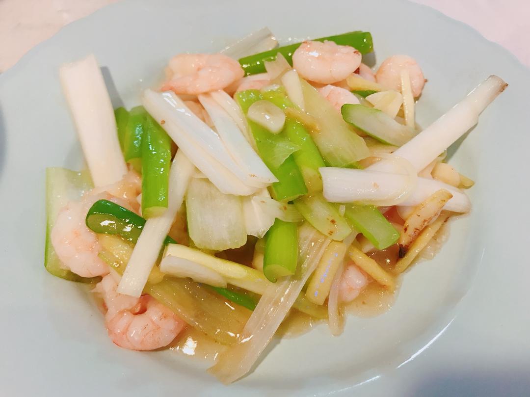 葱爆虾仁