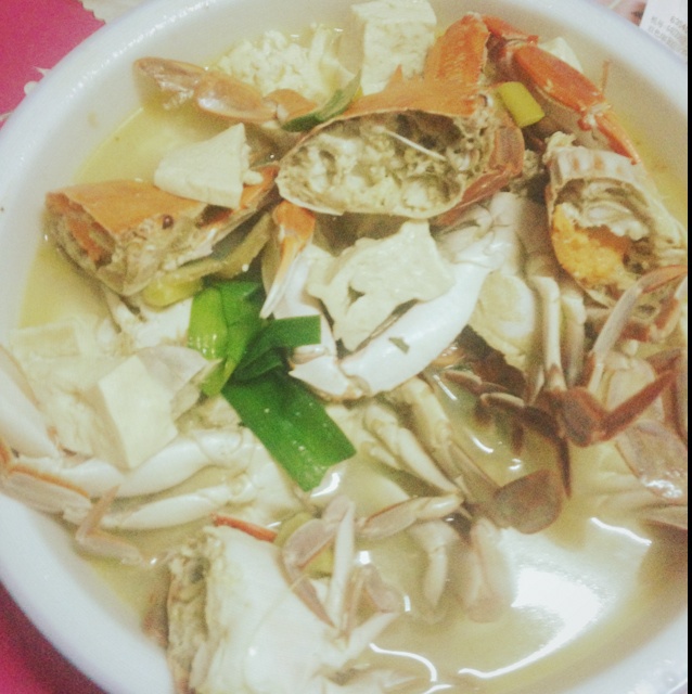 い____小情绪°做的螃蟹蒸嫩豆腐