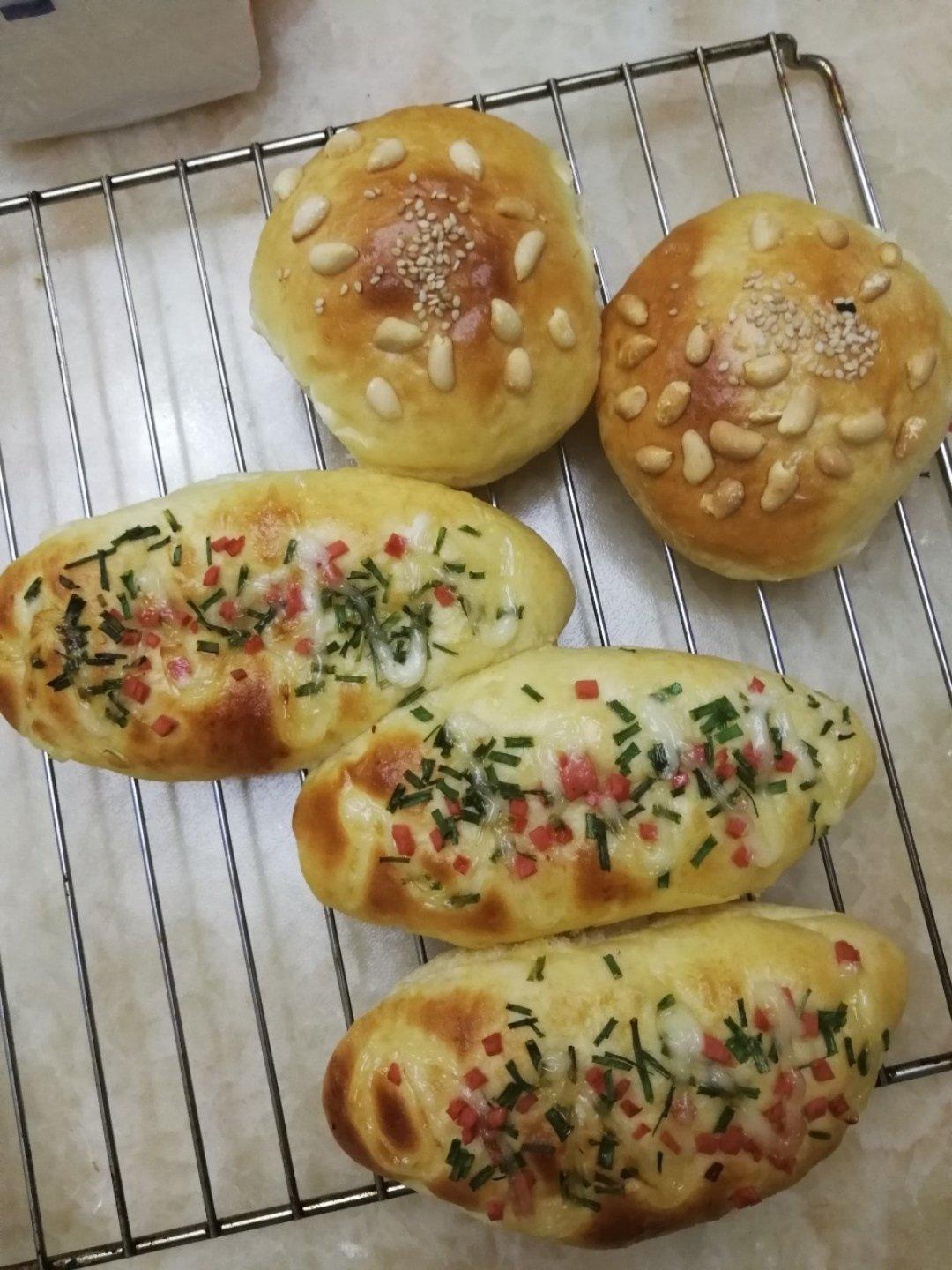 香葱火腿肉松面包