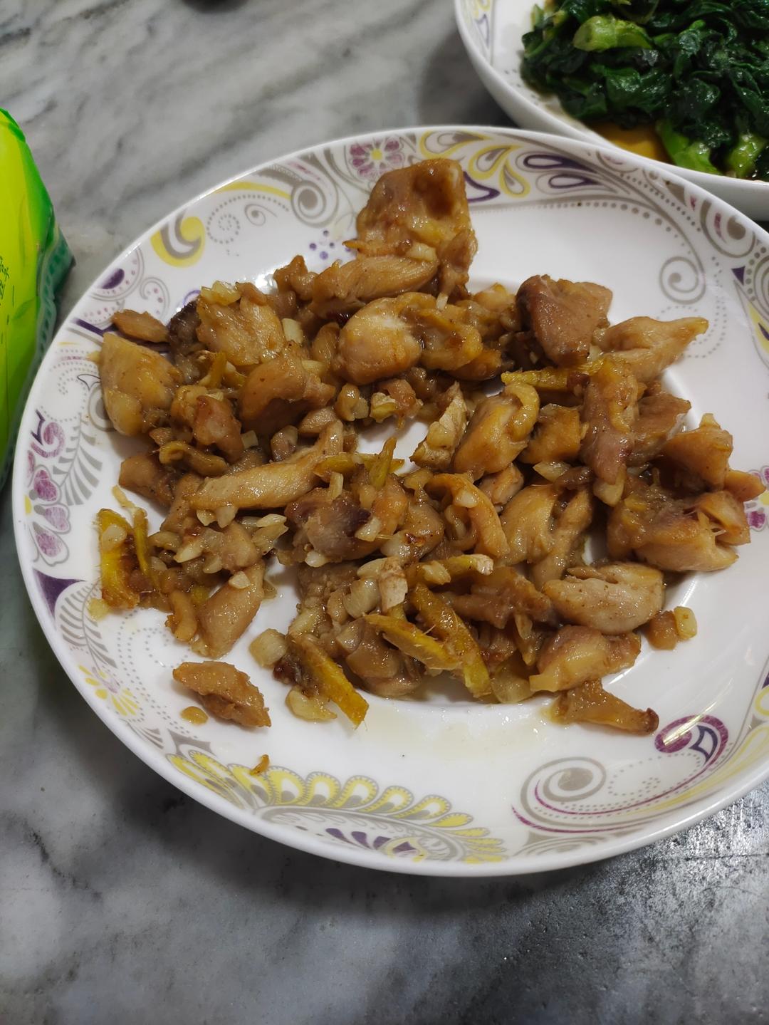 蒜香煎鸡腿肉