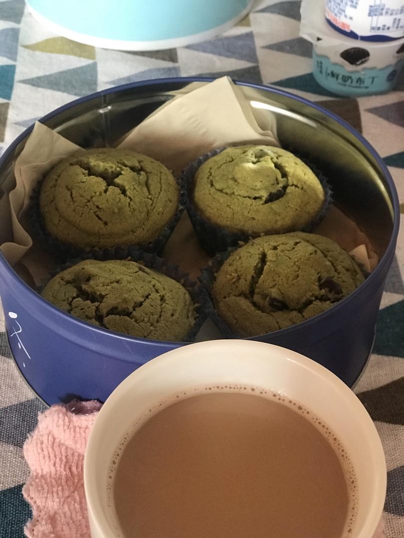 抹茶蜜豆杯子蛋糕