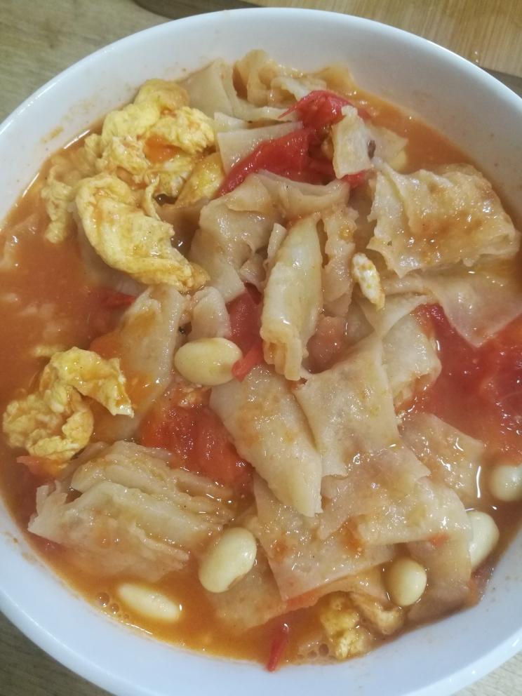 西红柿鸡蛋烩饼