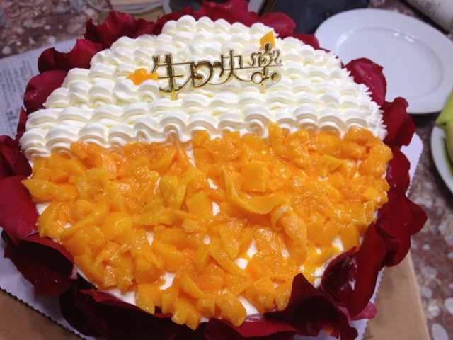 鲜奶油水果蛋糕