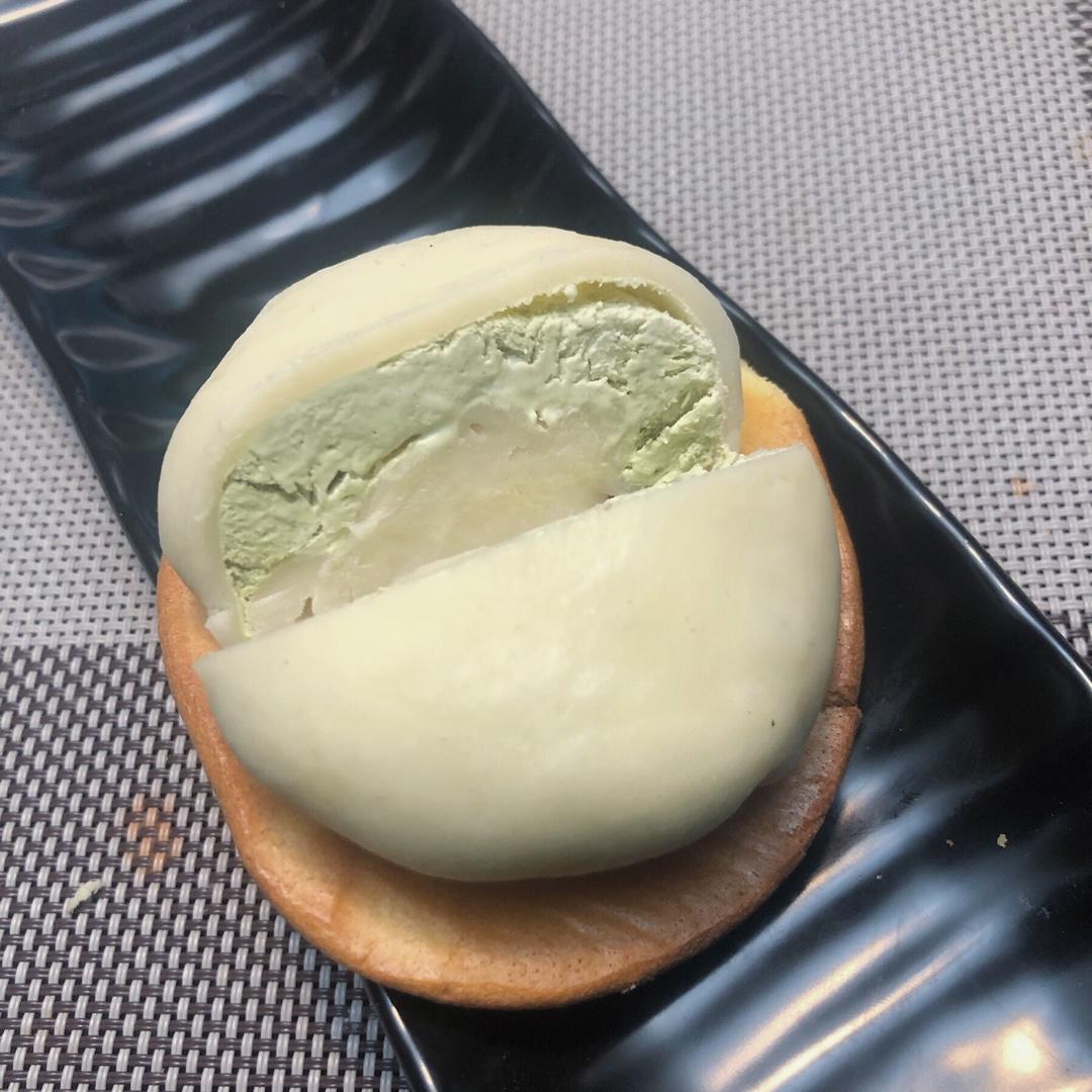 blackbeatle做的超好吃75抹茶红豆雪媚娘冰激凌