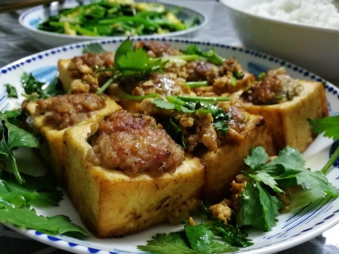 香煎酿豆腐【传统客家菜 】