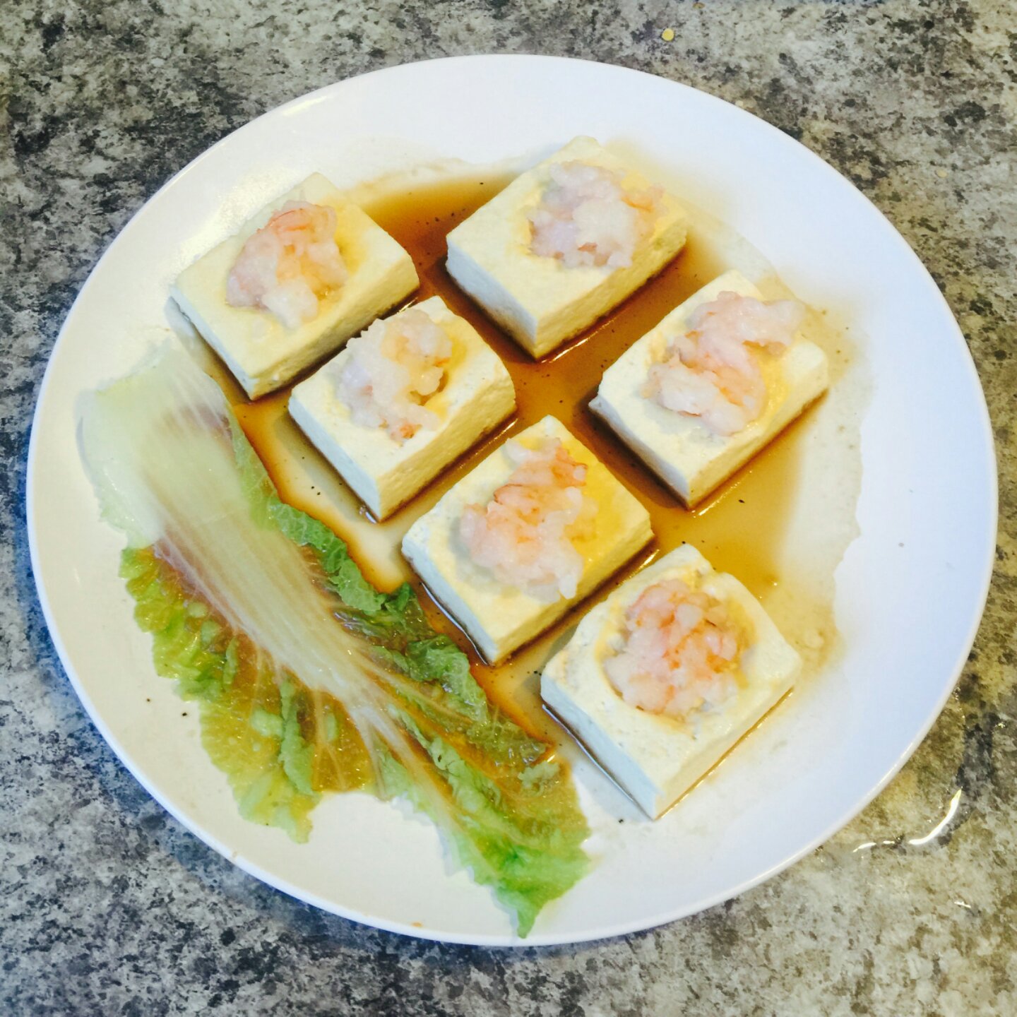 百花蒸豆腐