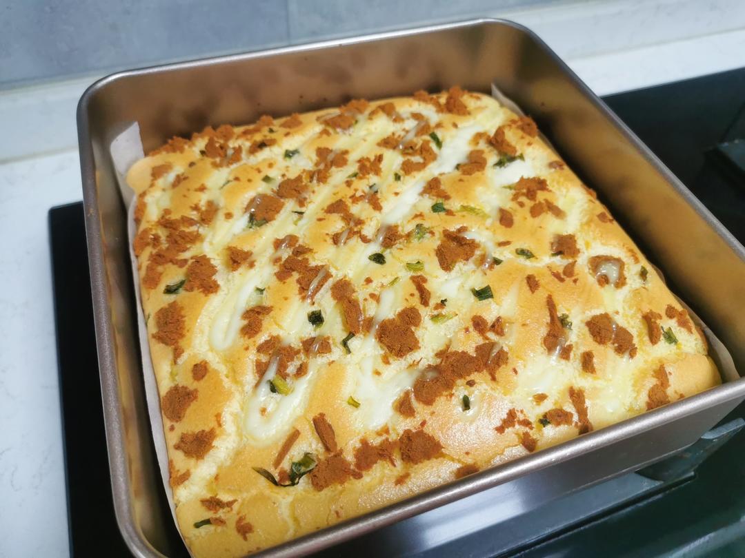 芝士夹心肉松蛋糕🍰