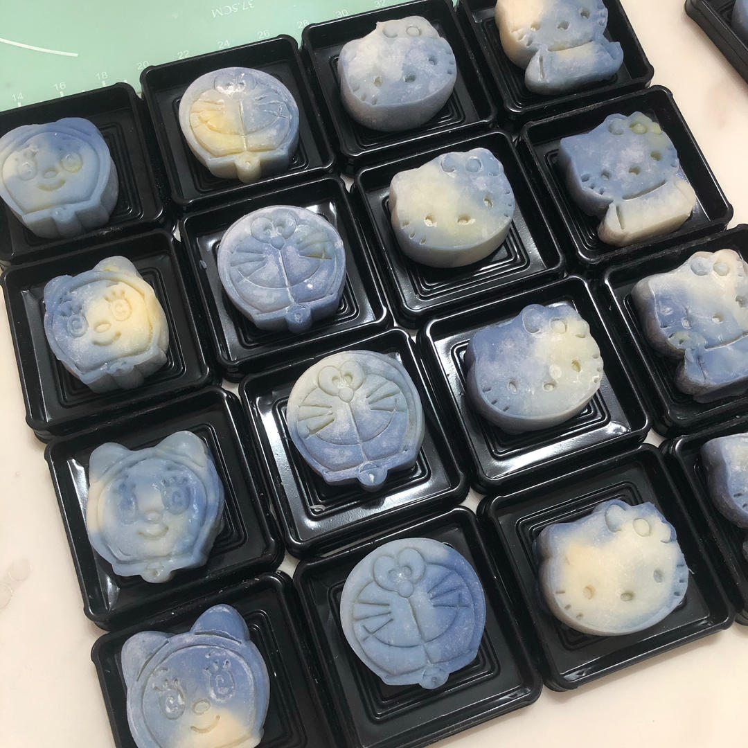 免蒸免烤㊙️简单易学丨超美青花瓷冰皮月饼