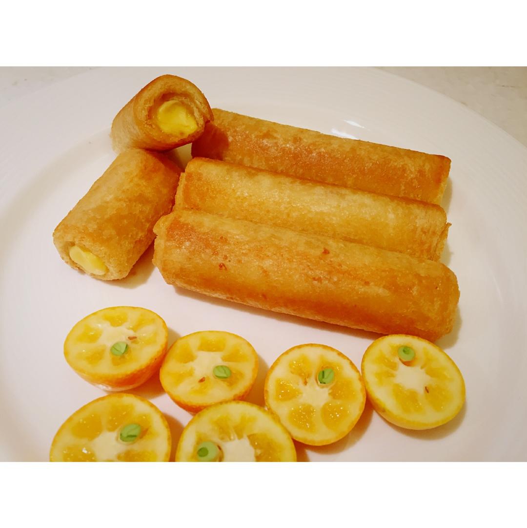 芝士花生酱爆浆吐司卷