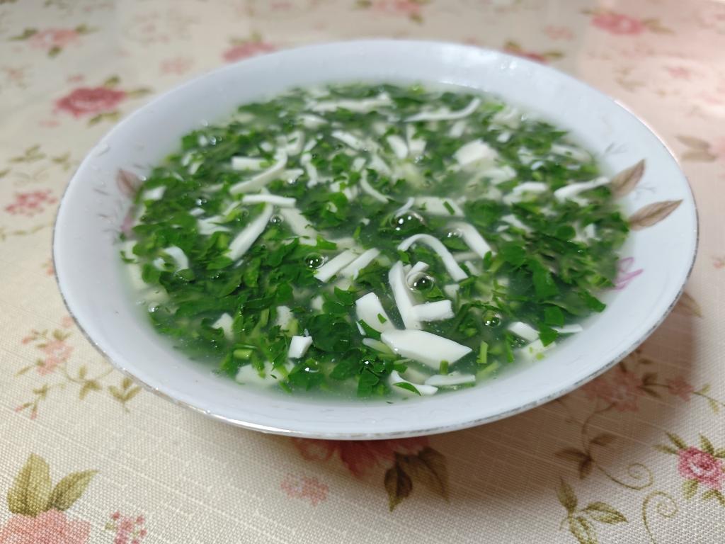 『淘最厨房』荠菜豆腐羹，翠！