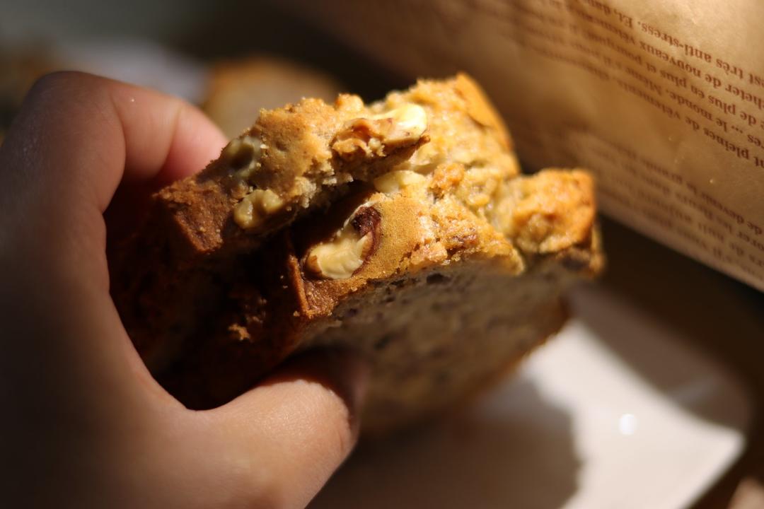 香蕉核桃磅蛋糕