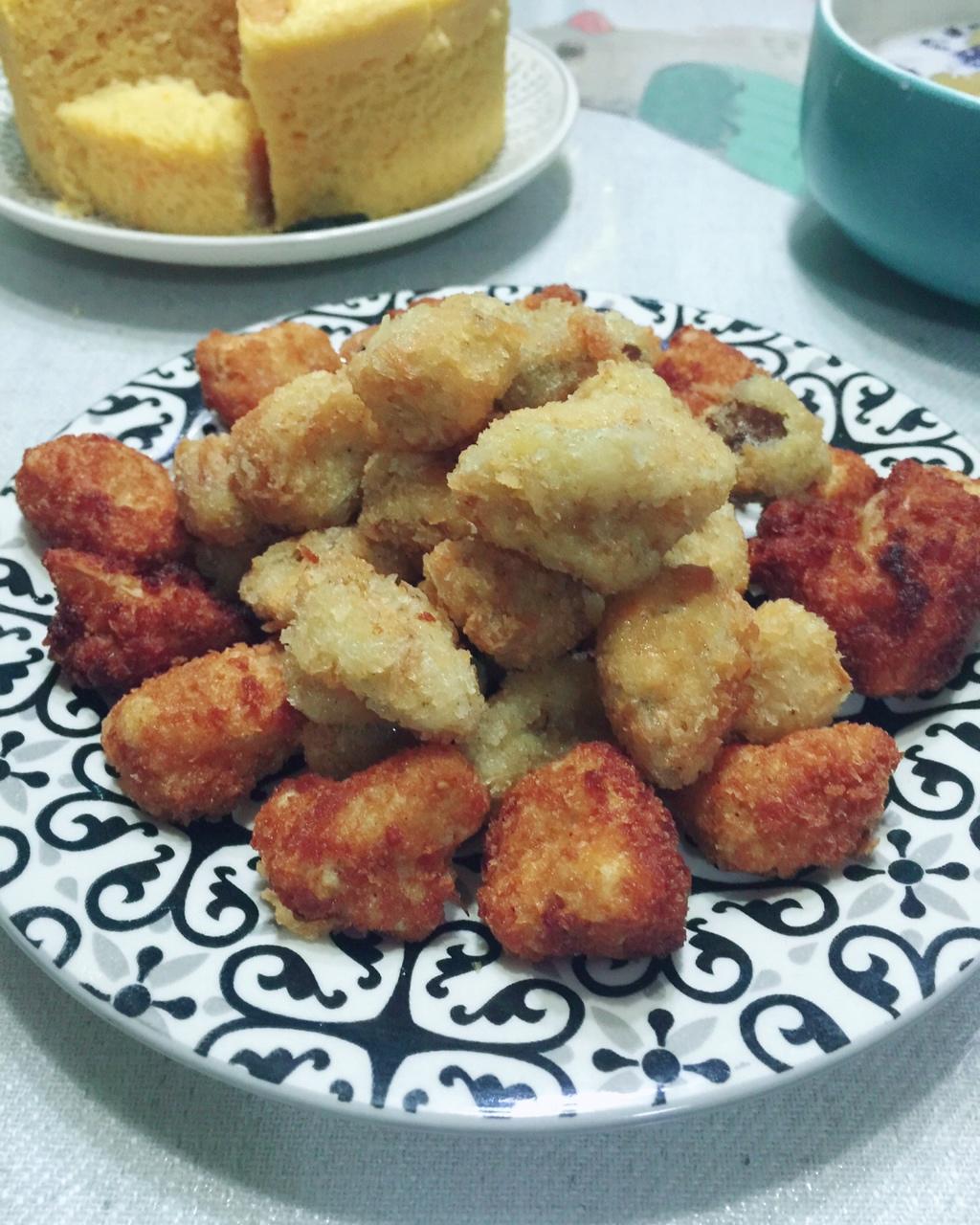 杏鲍菇版素鸡米花