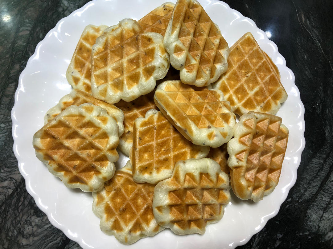 酒酿桂花华夫饼