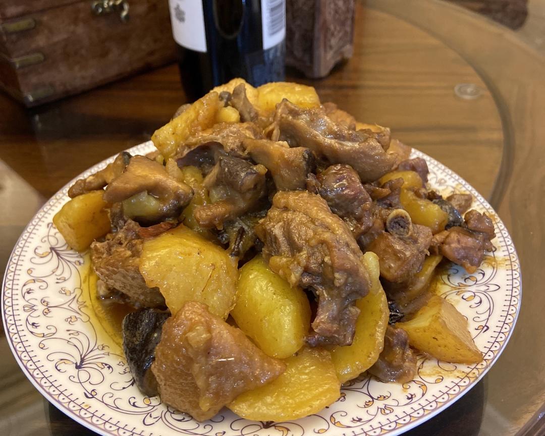 小鸡土豆蘑菇