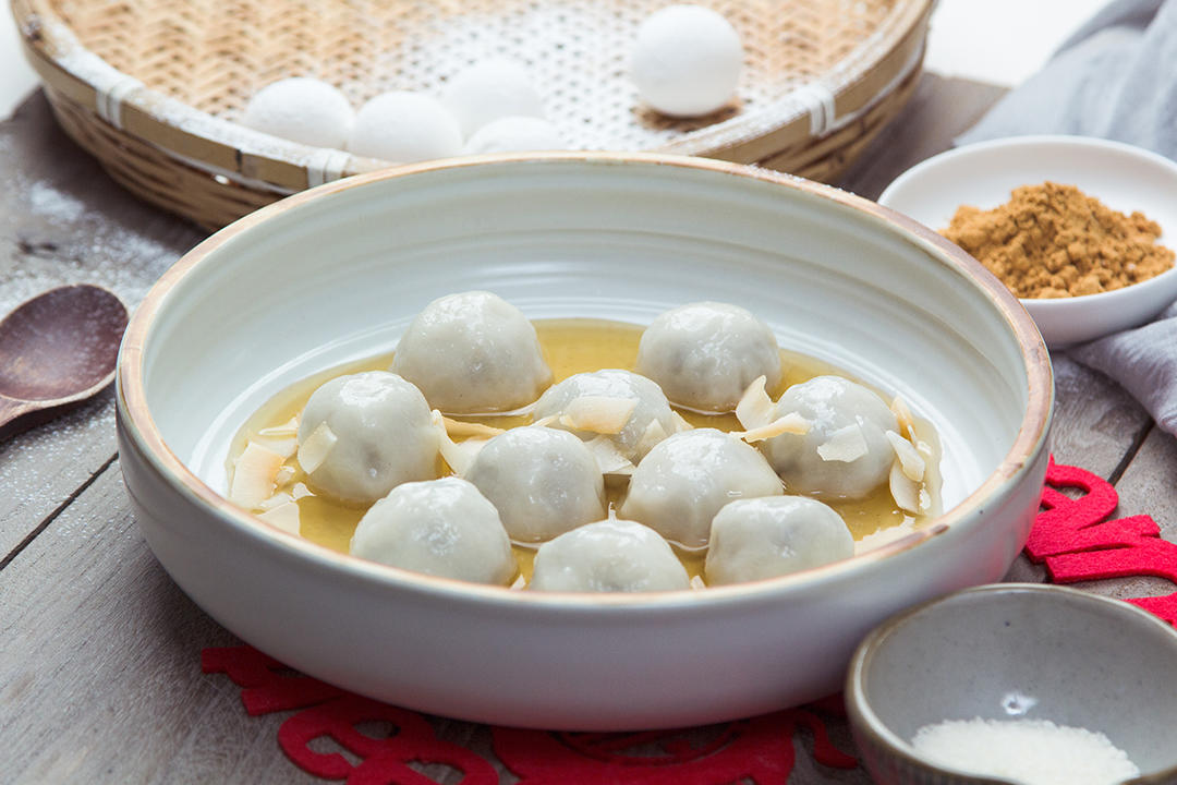 椰蓉豆面双味元宵【食材包操作说明】的做法
