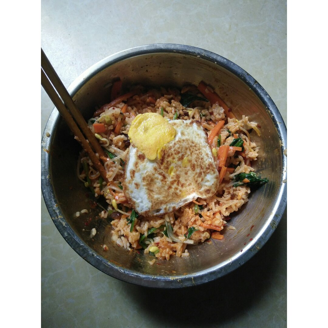 辣泡菜拌饭