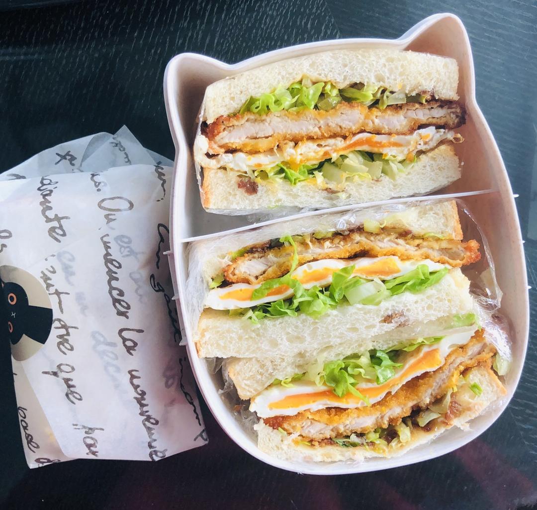 【曼达小馆】野餐——猪排三明治