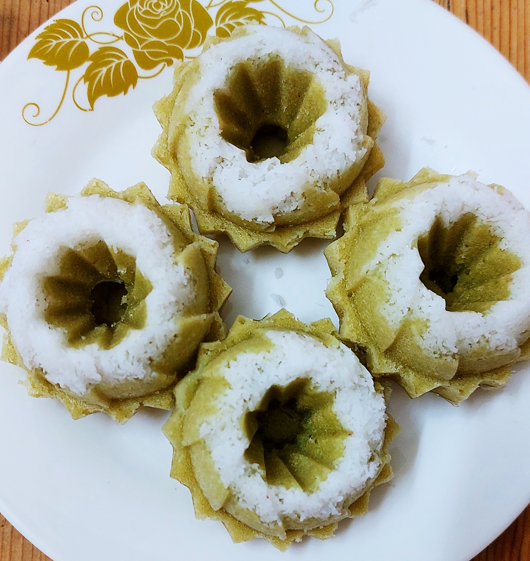 斑斓椰丝蒸糕的做法