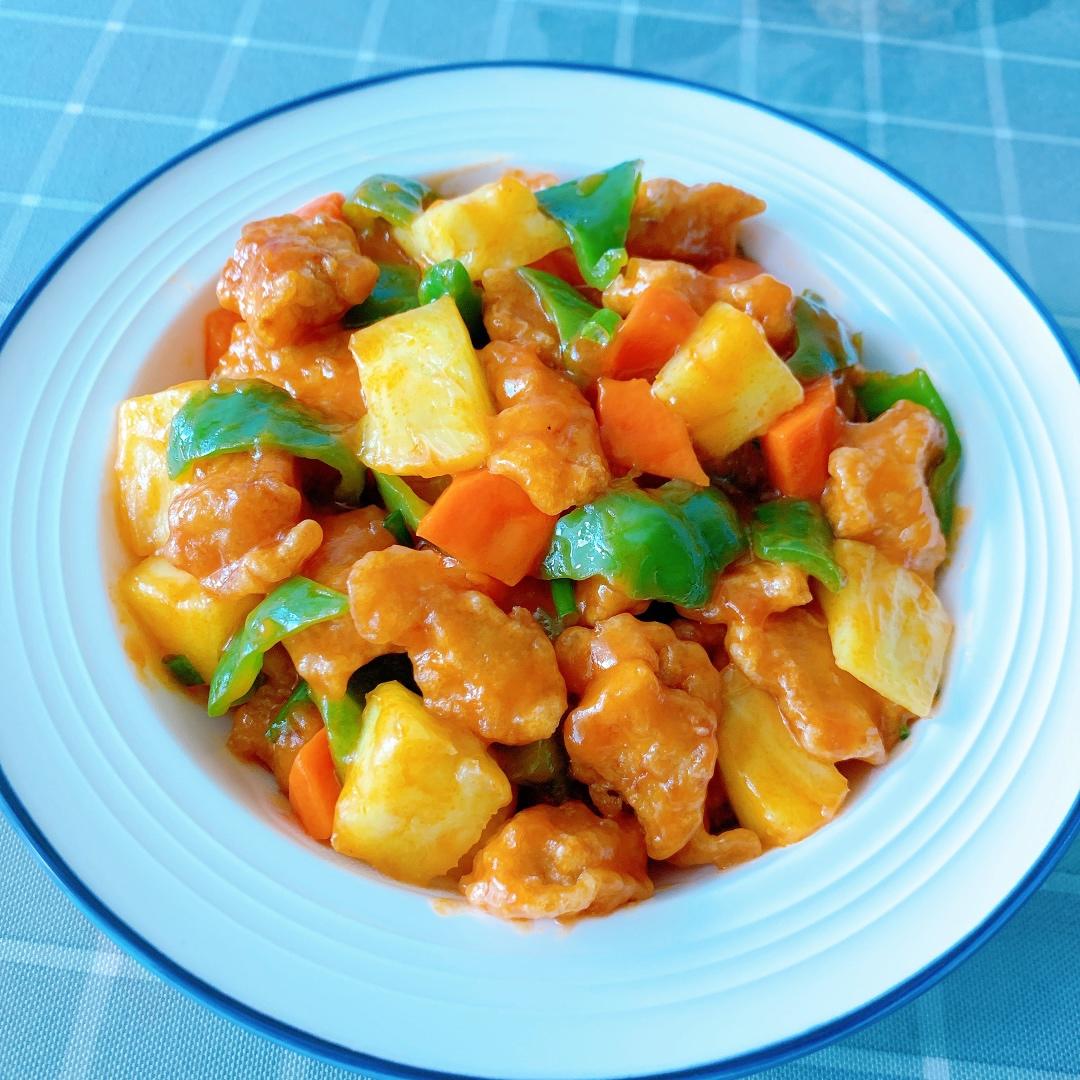 咕噜肉（菠萝+鸡胸肉）