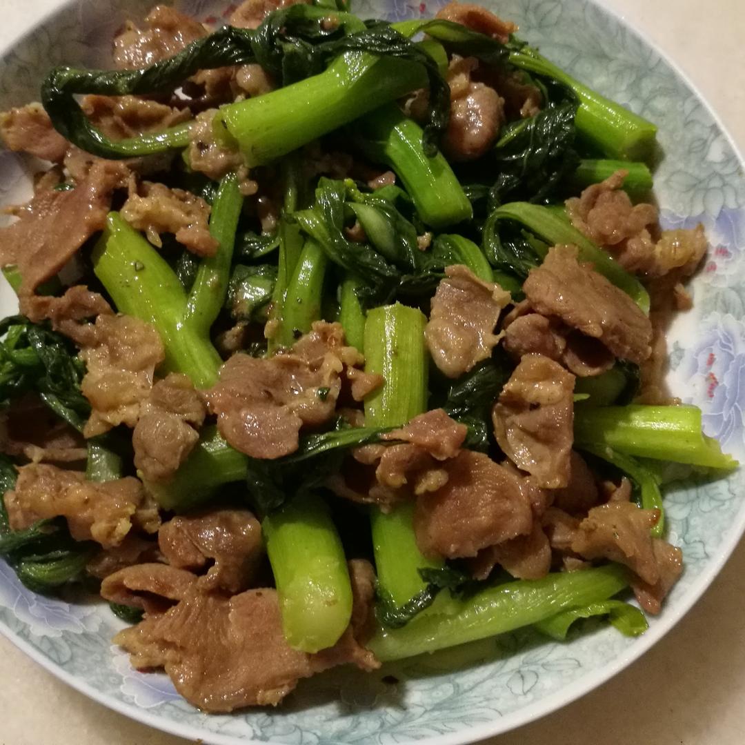 菜心炒肉