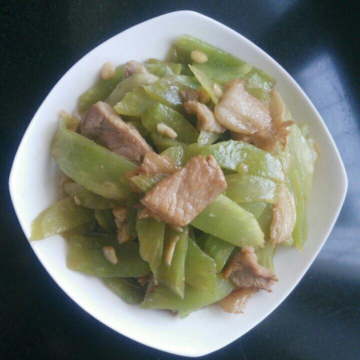 小康888做的莴笋炒肉