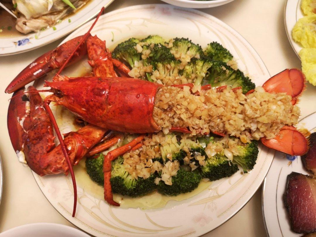 石头94做的清蒸波士顿龙虾