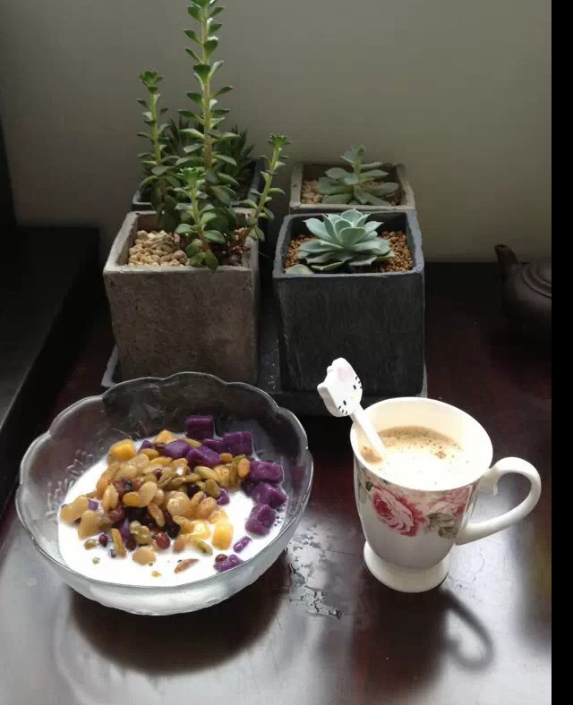 芋圆红豆奶茶