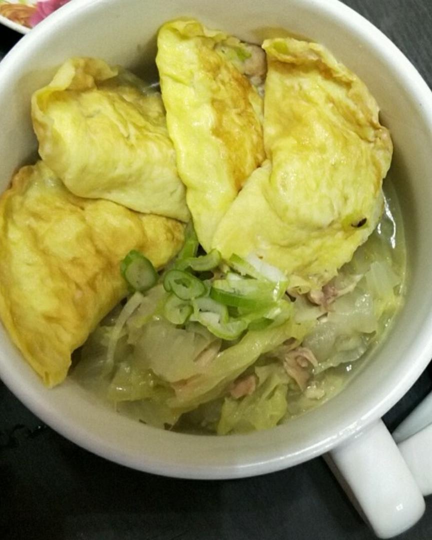 鸡汤蛋饺的做法