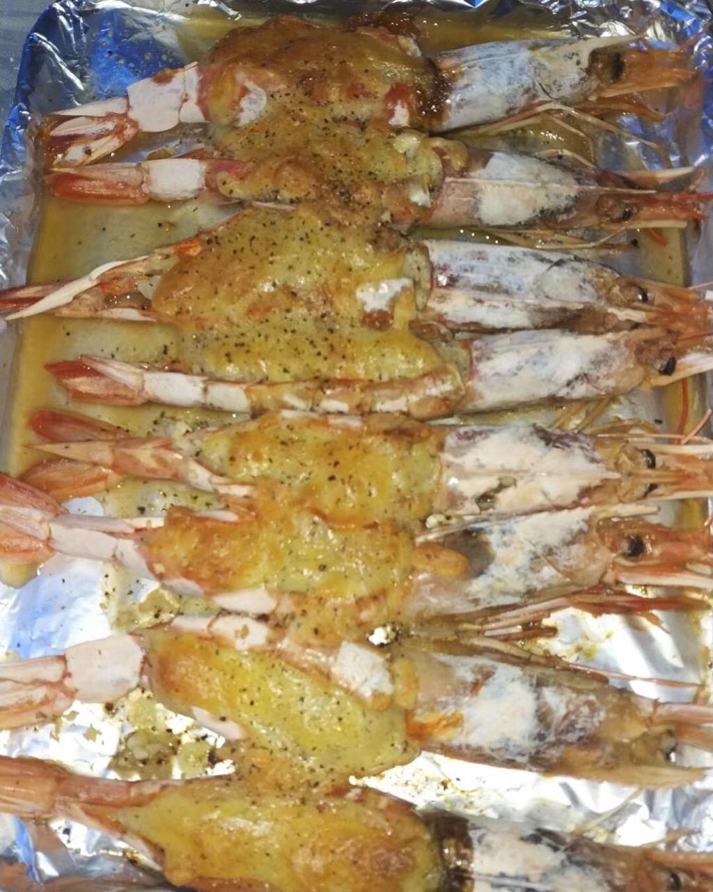 芝士沙拉酱焗大虾