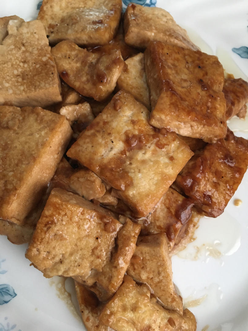 焖煎豆腐