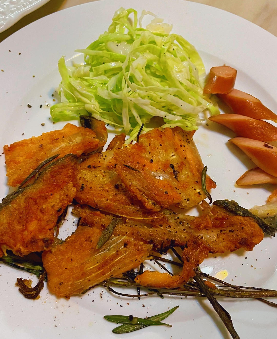 香煎三文鱼骨