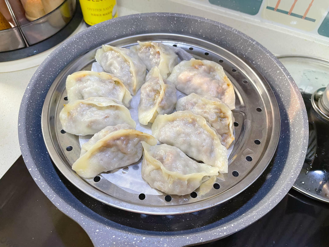 儿时味道🥟豇豆馅大蒸饺（生酮大包子）