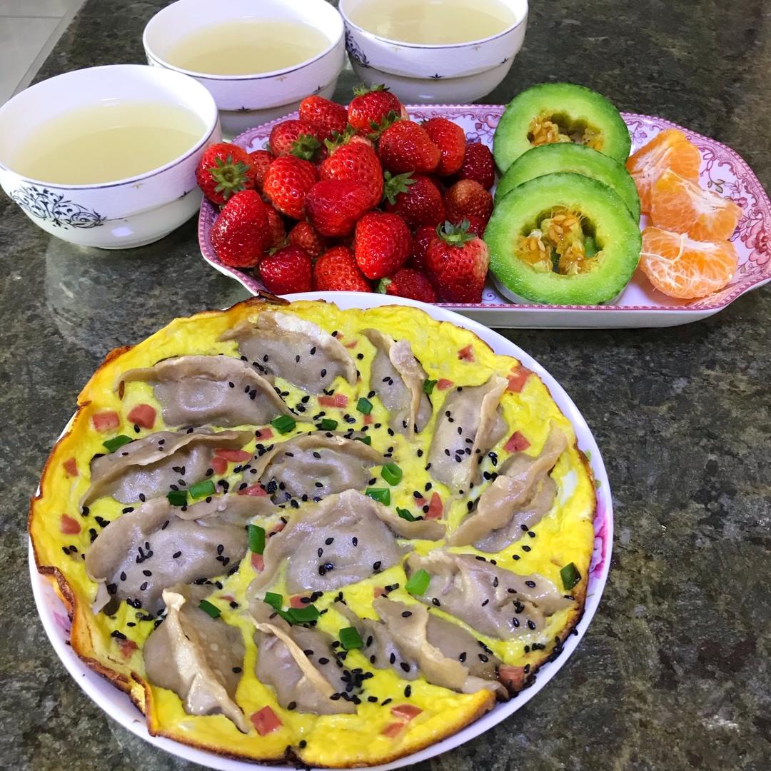 懒人快手抱蛋煎饺