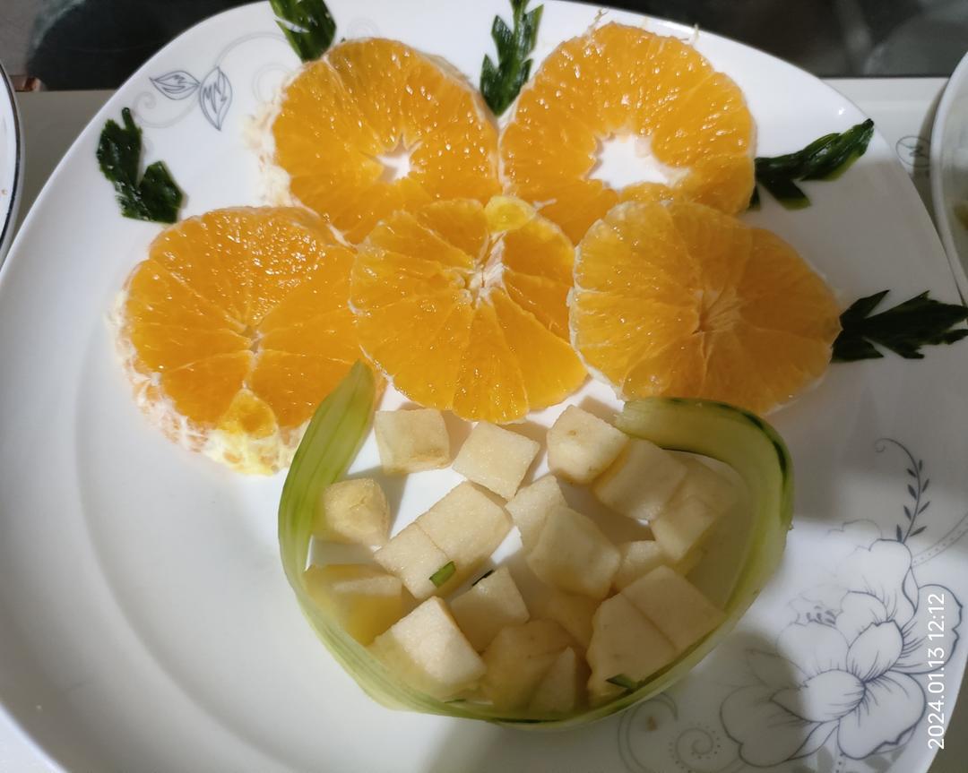 吉祥如意（橘子摆盘）