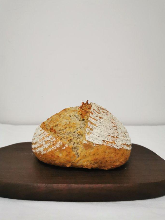 时间照景 亚麻籽乡村面包（2个量）