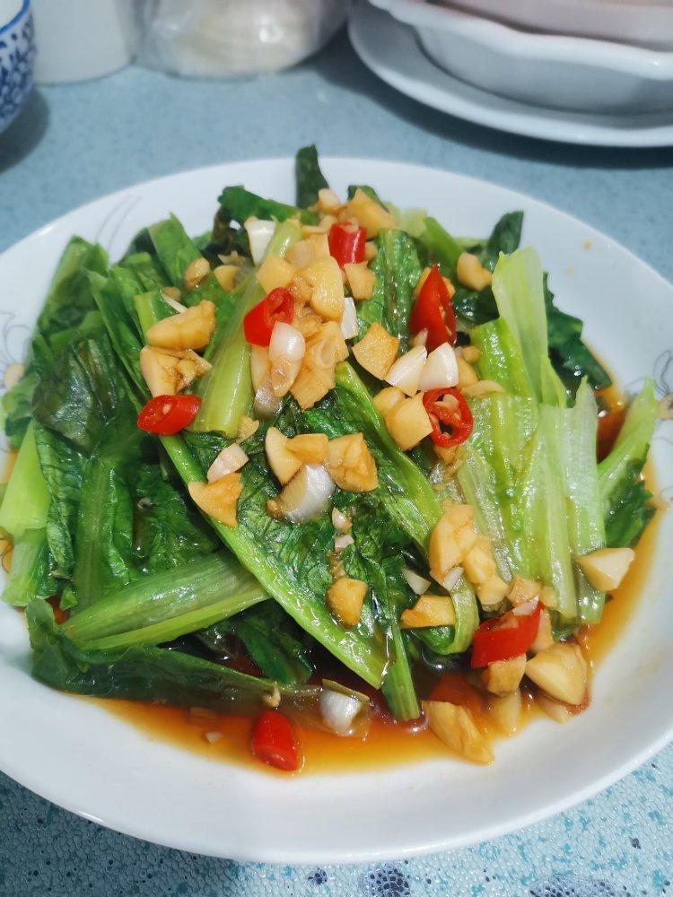 白灼油麦菜——晚间减肥餐