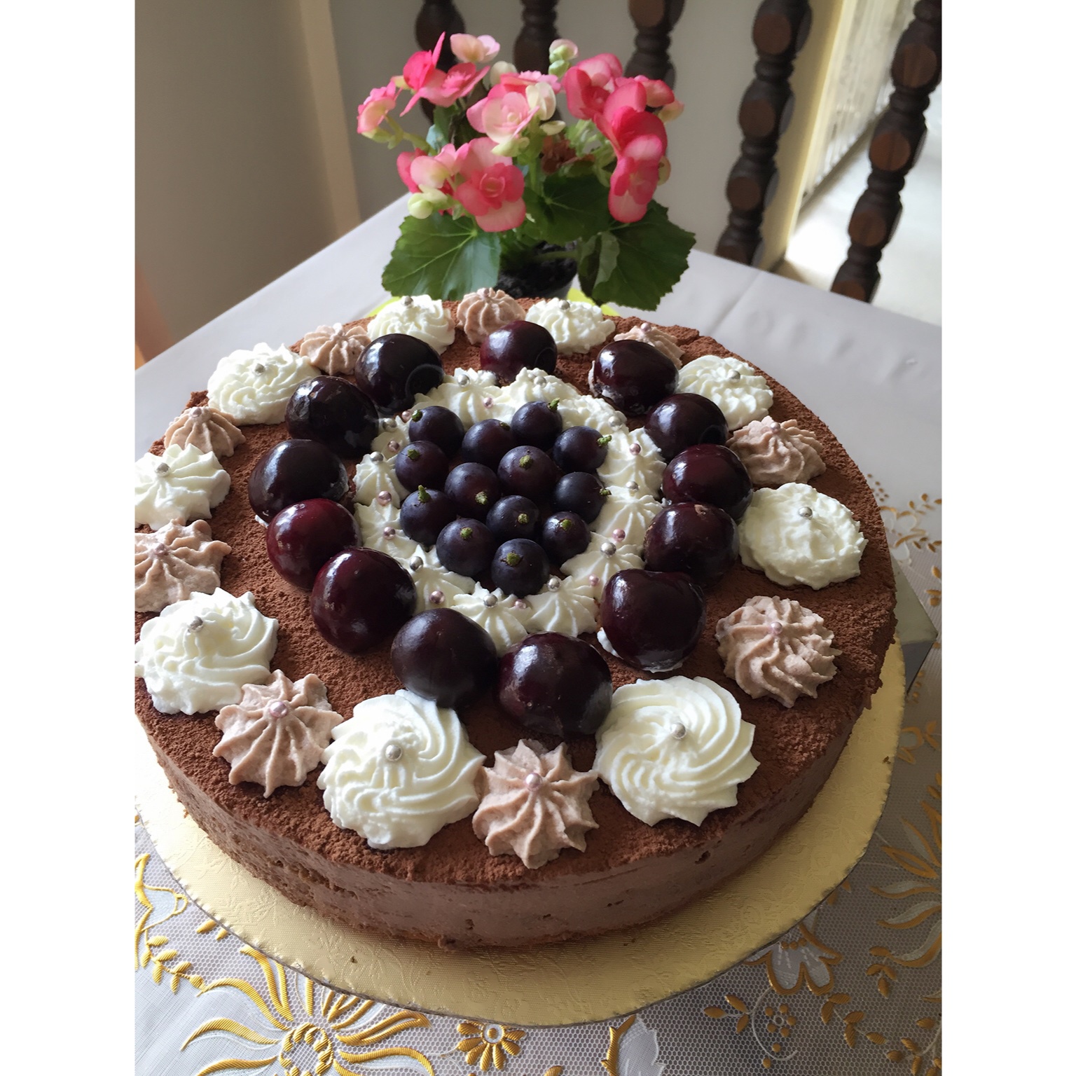 巧克力方形慕斯蛋糕