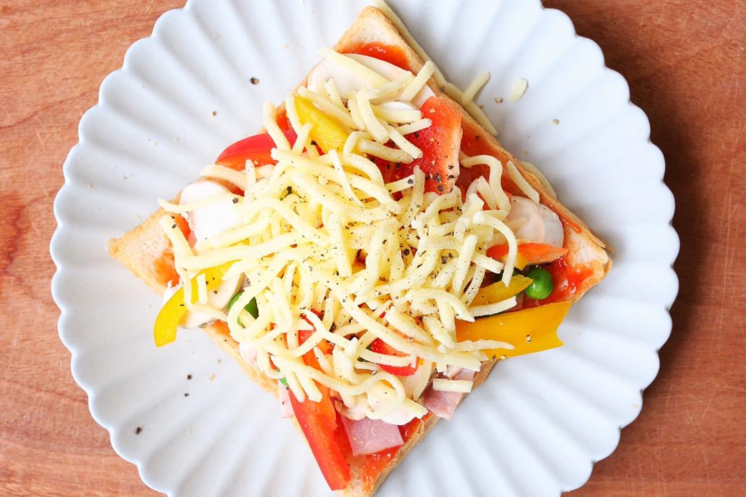 必吃丨10分钟快手早餐丨营养健康吐司披萨