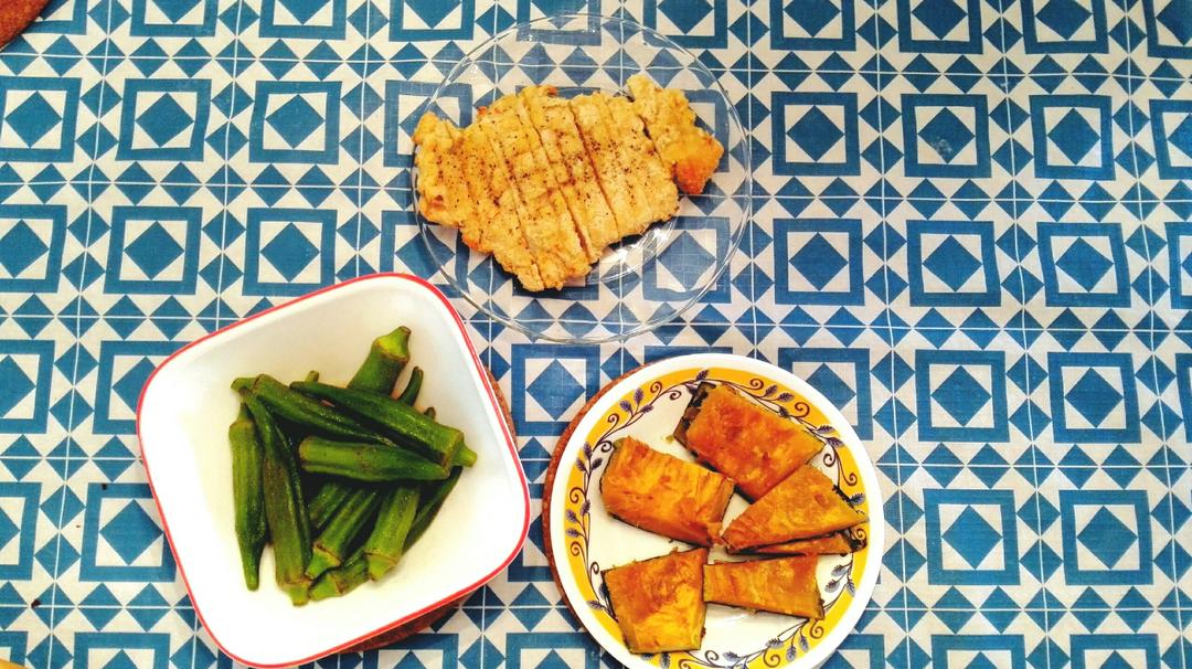 健康少油烤猪排