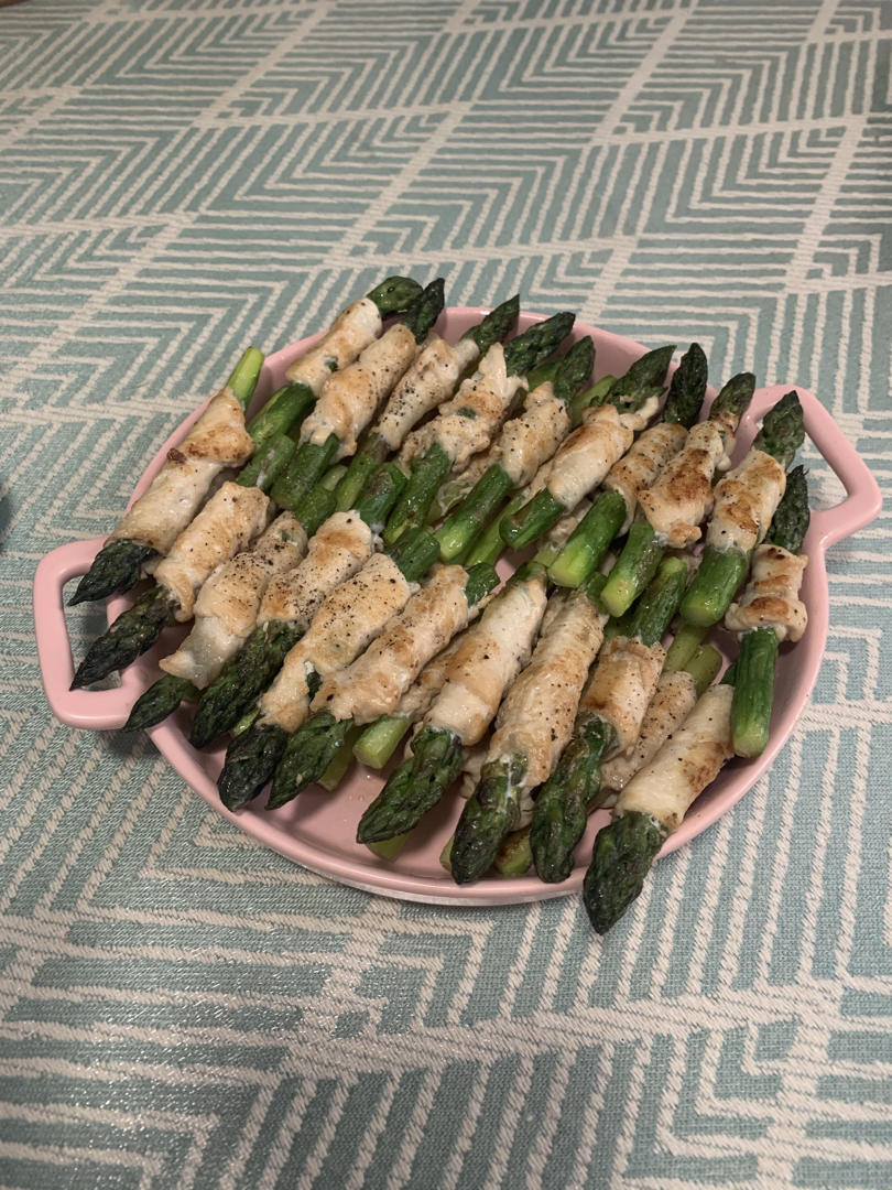 健康瘦身❗️㊙️ 香煎芦笋鸡肉卷