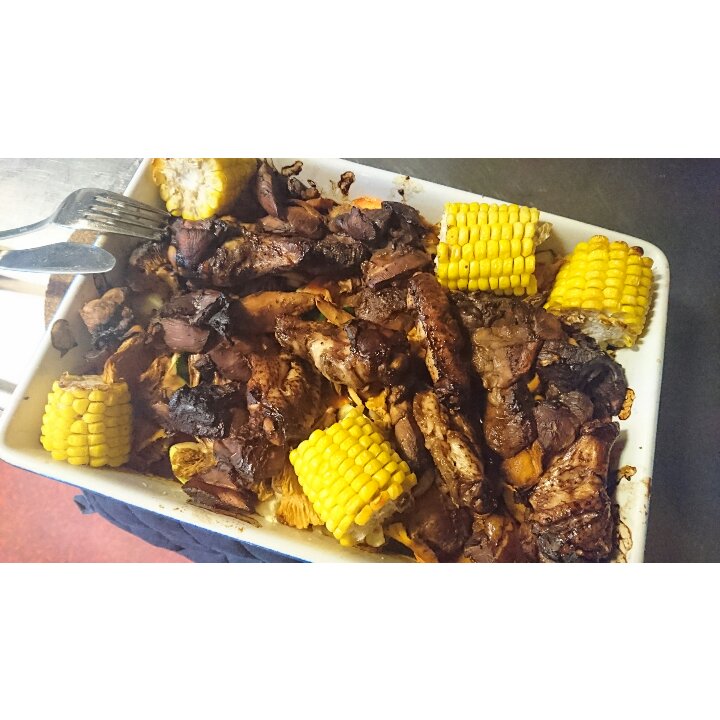 鸡肉杂蔬烧烤