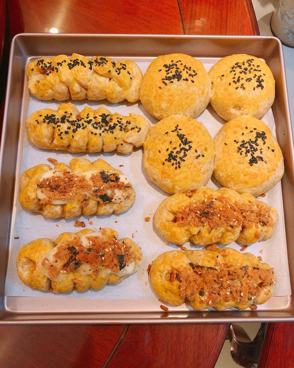 全麦南瓜泥肉松蛋糕（超低卡）