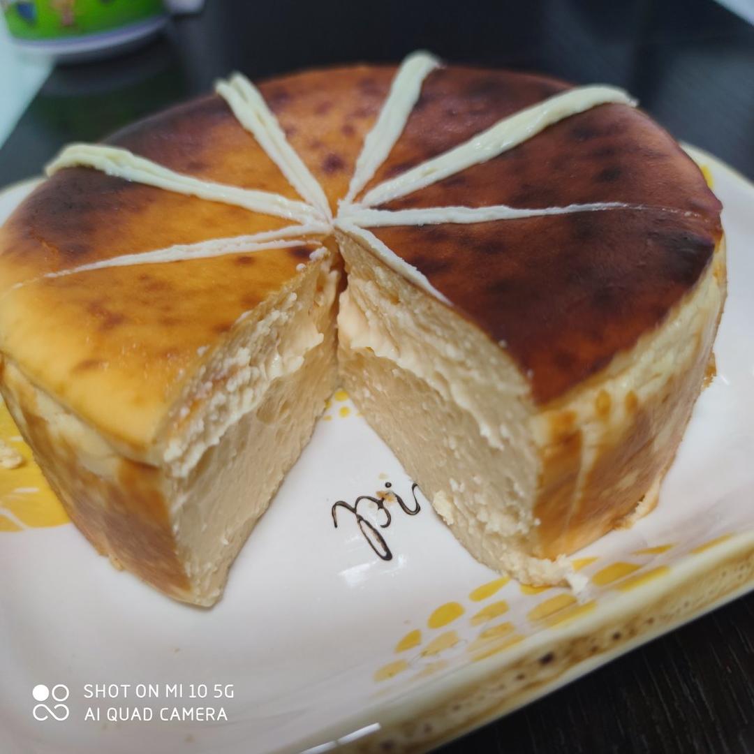 巴斯克芝士蛋糕❗不用淡奶油，健康酸奶版